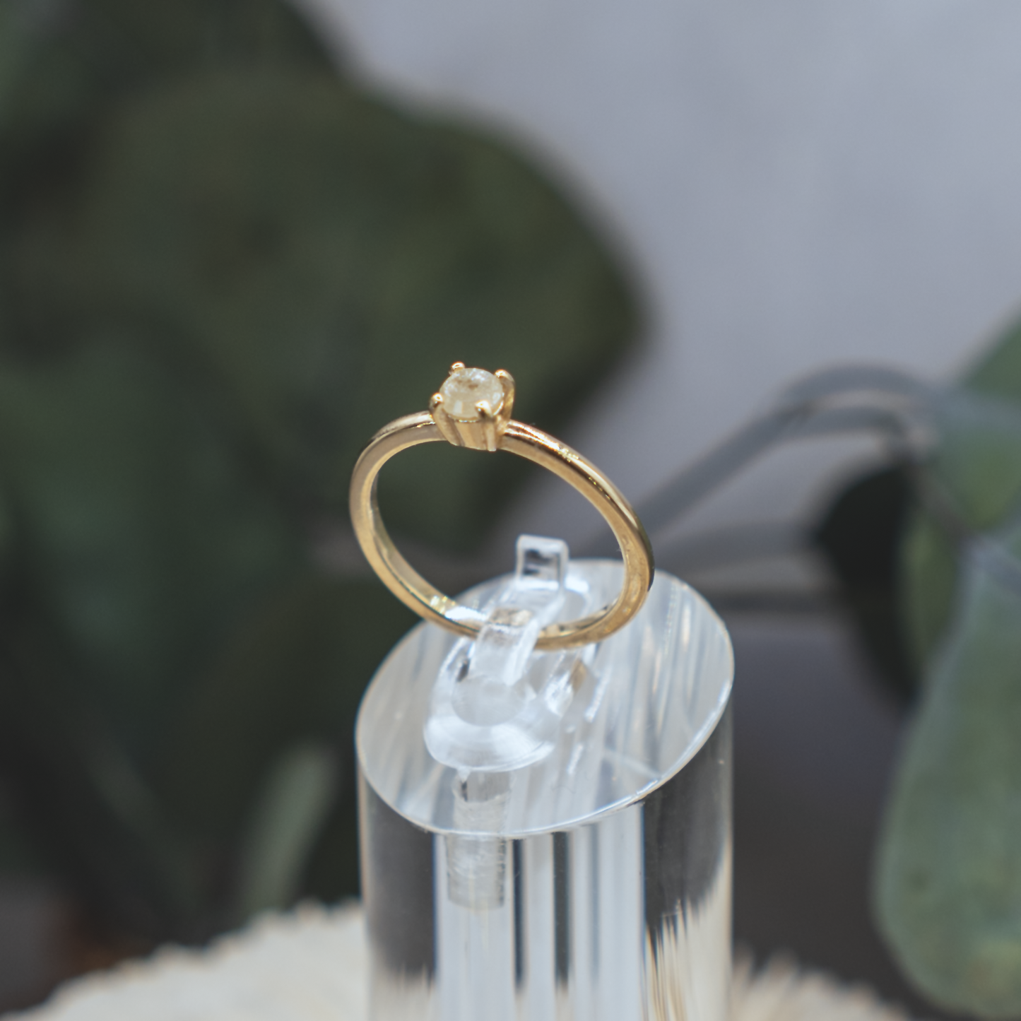 Fine Rustic Diamond Ring I - 14K Gold & Rustic Diamond