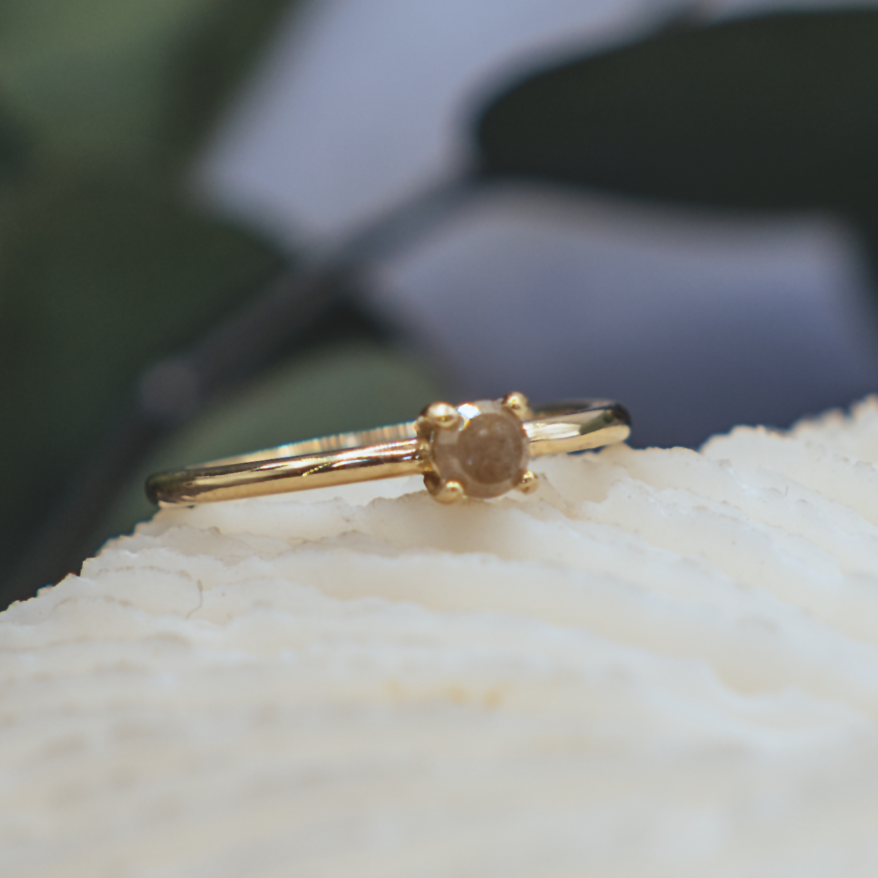 Fine Rustic Diamond Ring II - 14K Gold & Rustic Diamond