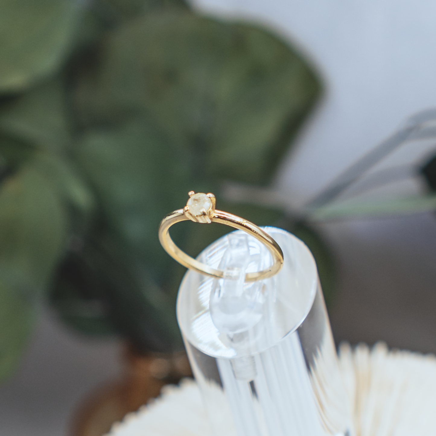 Fine Rustic Diamond Ring III - 14K Gold & Rustic Diamond