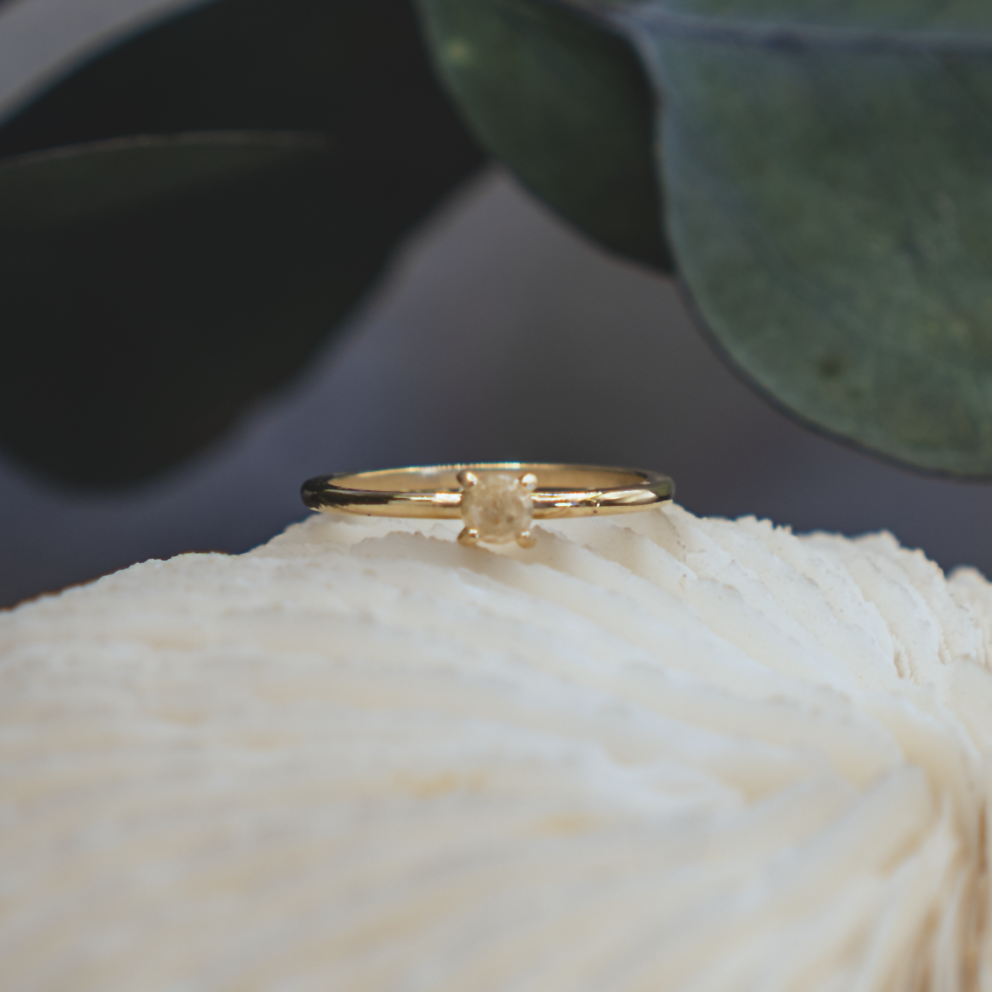 Fine Rustic Diamond Ring III - 14K Gold & Rustic Diamond