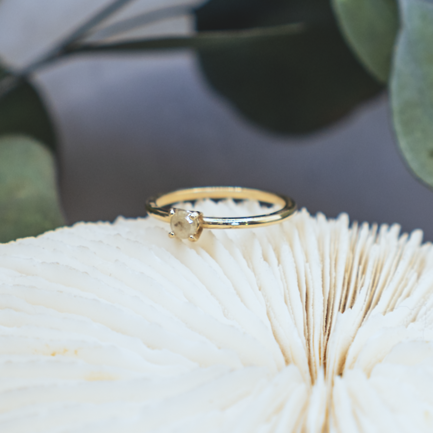 Fine Rustic Diamond Ring III - 14K Gold & Rustic Diamond