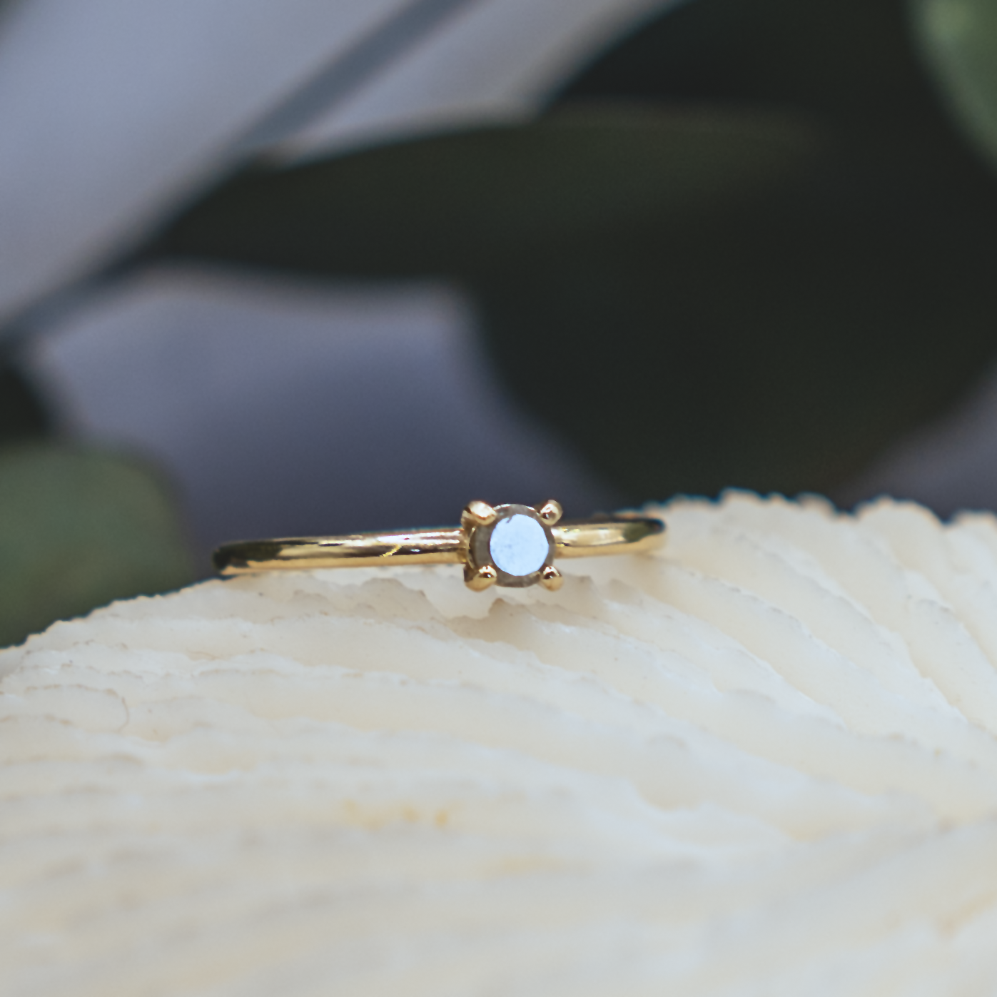 Fine Rustic Diamond Ring IIV - 14K Gold & Rustic Diamond
