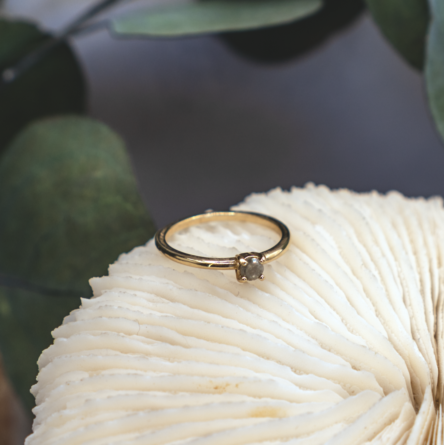 Fine Rustic Diamond Ring IIV - 14K Gold & Rustic Diamond