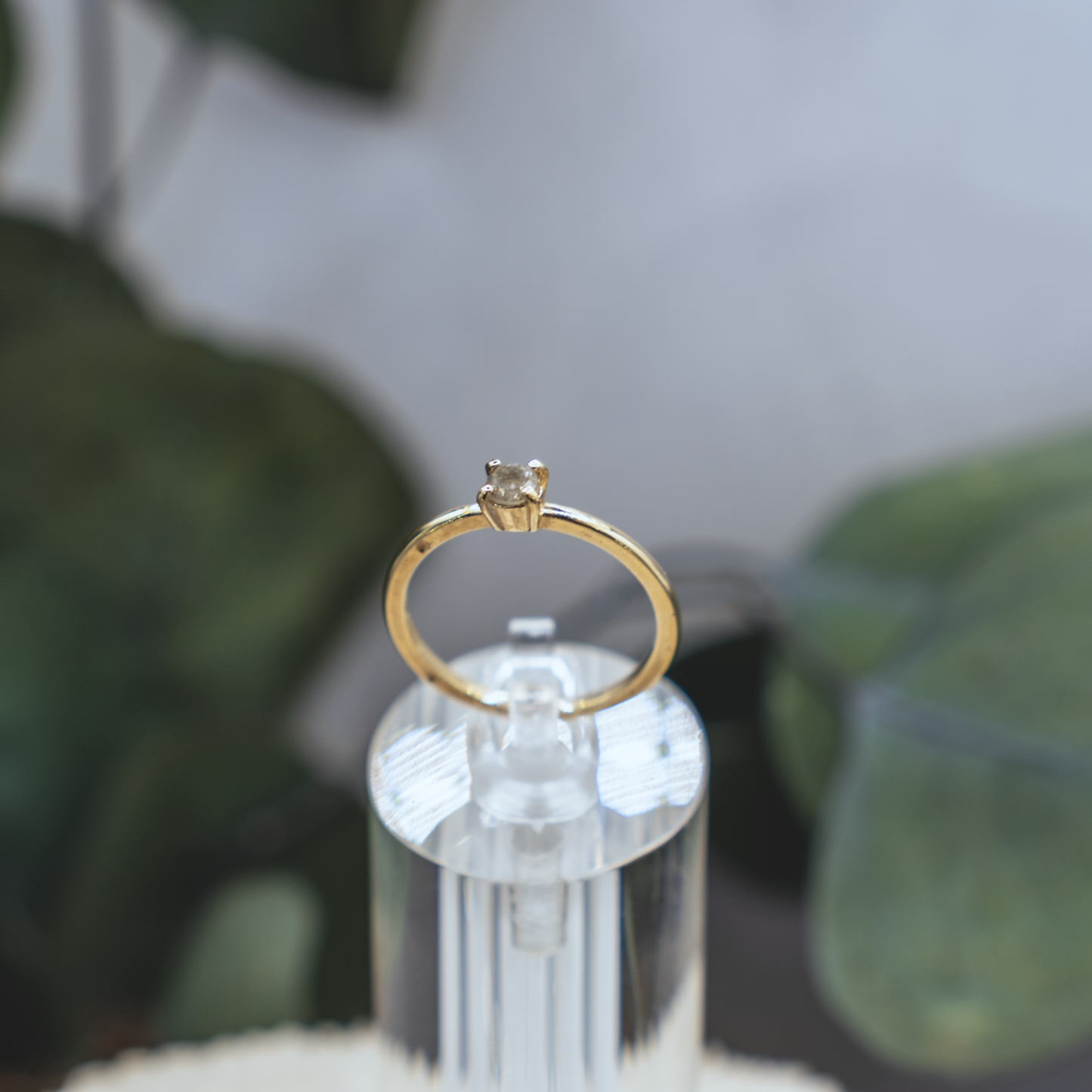 Fine Rustic Diamond Ring IIV - 14K Gold & Rustic Diamond