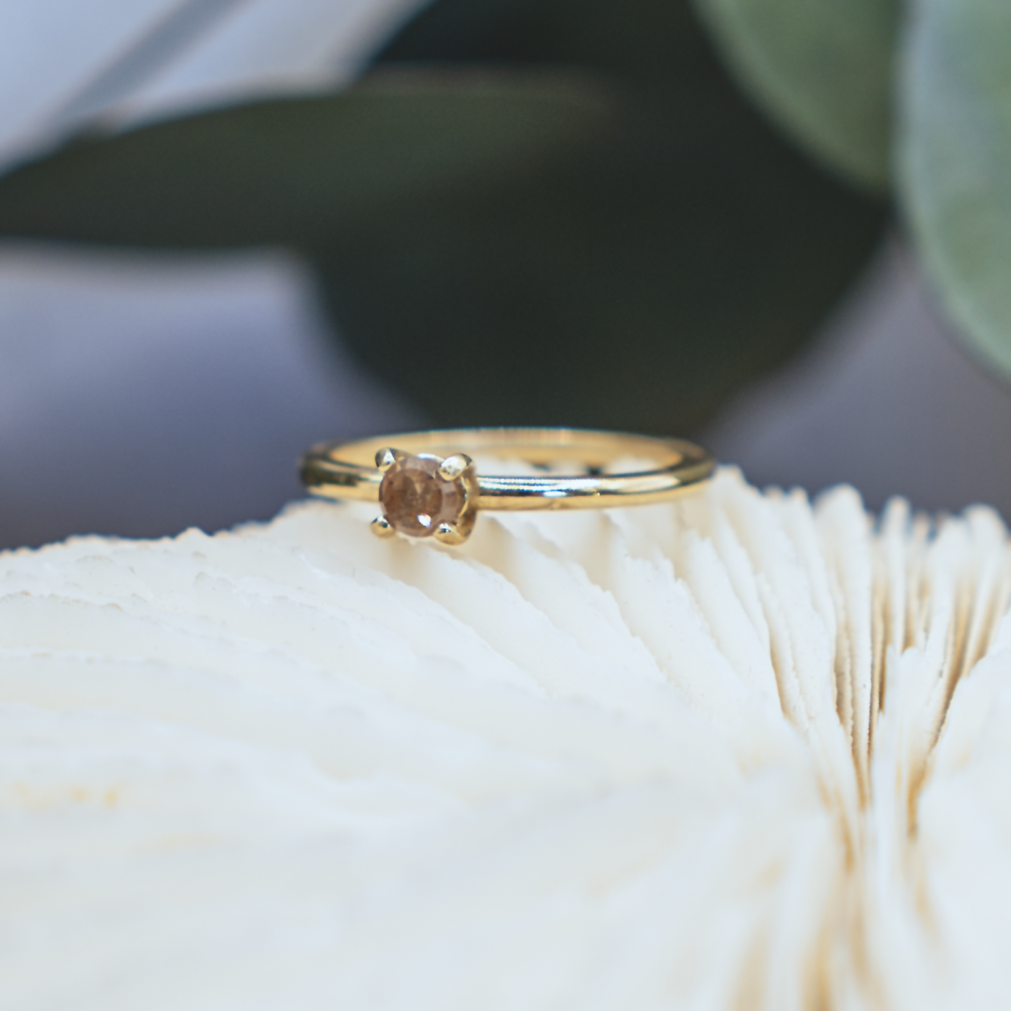 Fine Rustic Diamond Ring V - 14K Gold & Rustic Diamond