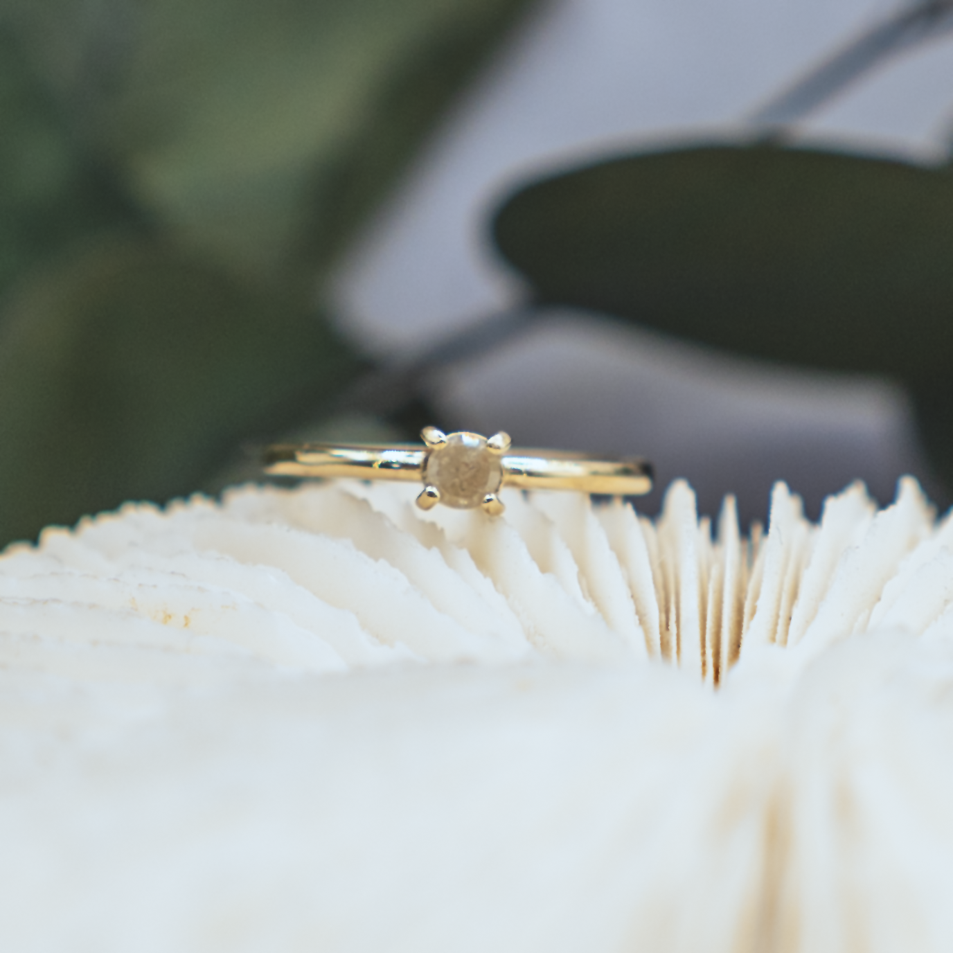 Fine Rustic Diamond Ring VI - 14K Gold & Rustic Diamond