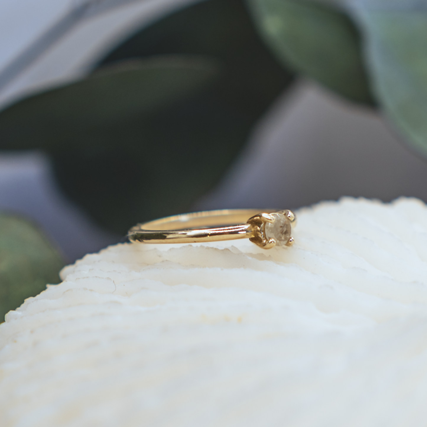Fine Rustic Diamond Ring VI - 14K Gold & Rustic Diamond