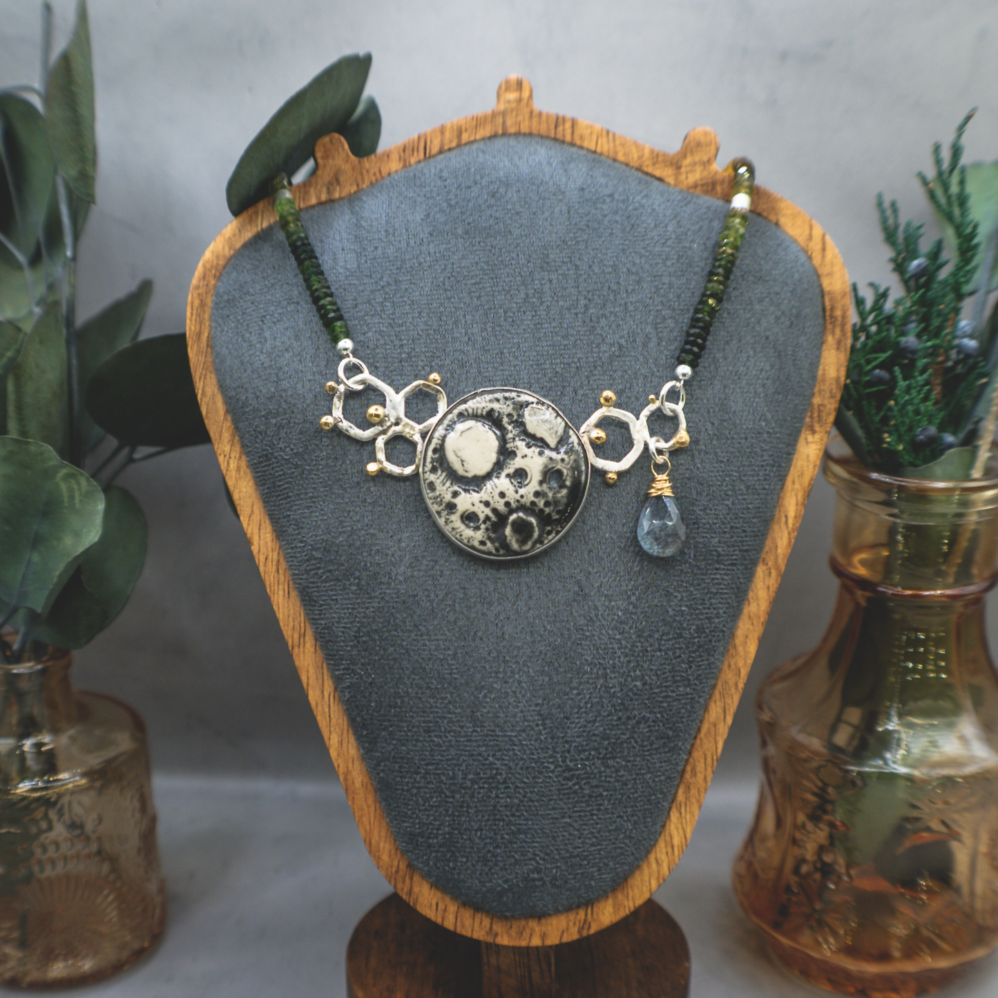 Nouveau Modern Full Moon Necklace III