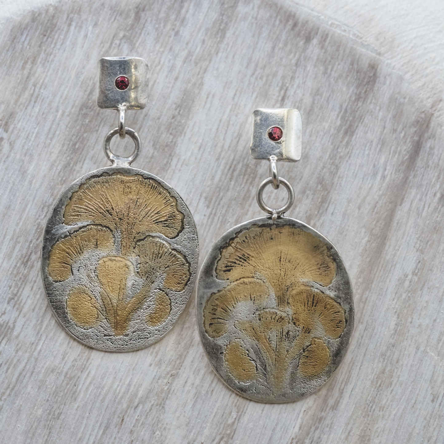 Golden Chanterelle Earrings