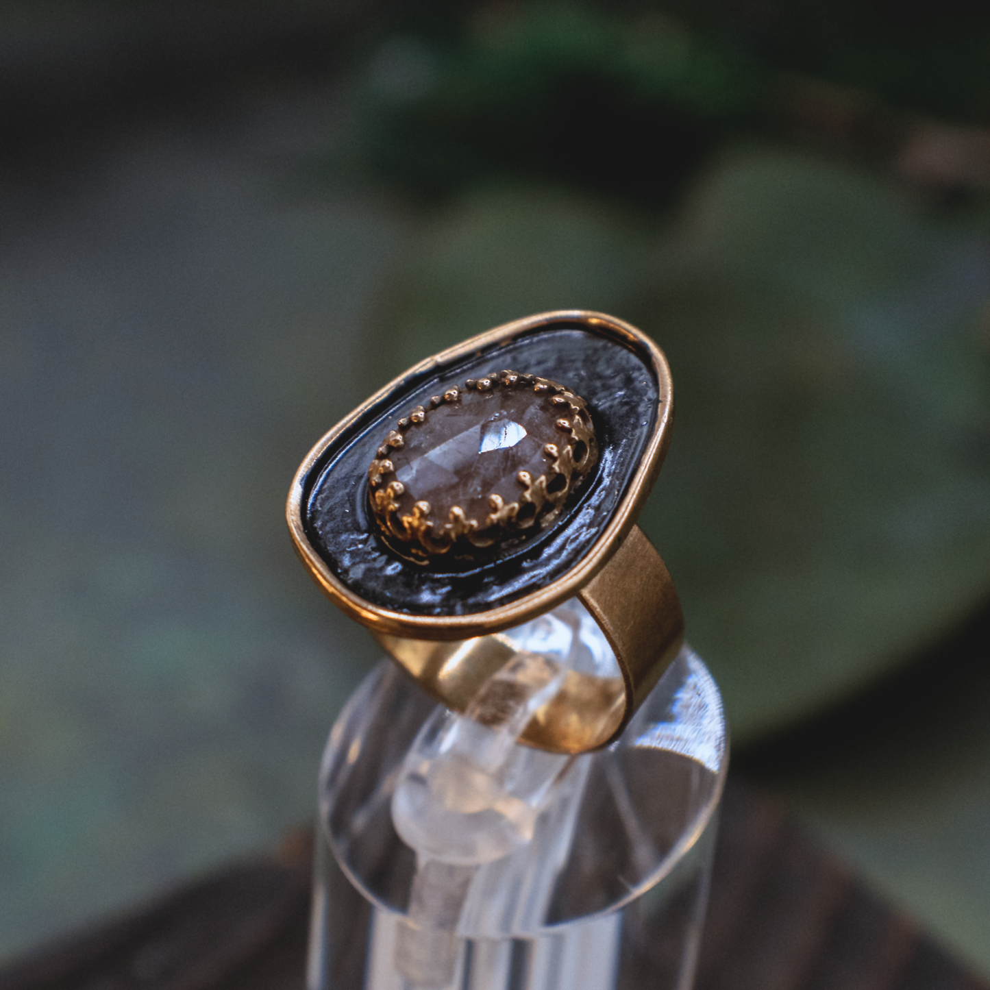 Alchemie Ring IV - 18k Gold Vermeil Sapphire Ring