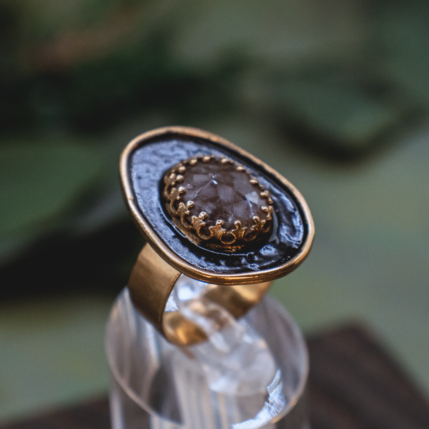 Alchemie Ring IV - 18k Gold Vermeil Sapphire Ring