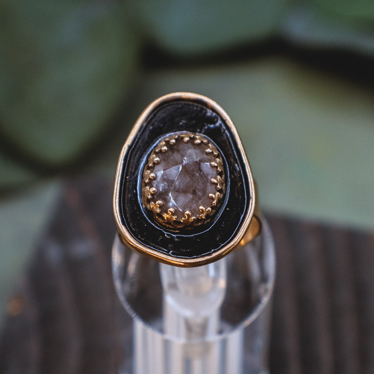 Alchemie Ring IV - 18k Gold Vermeil Sapphire Ring