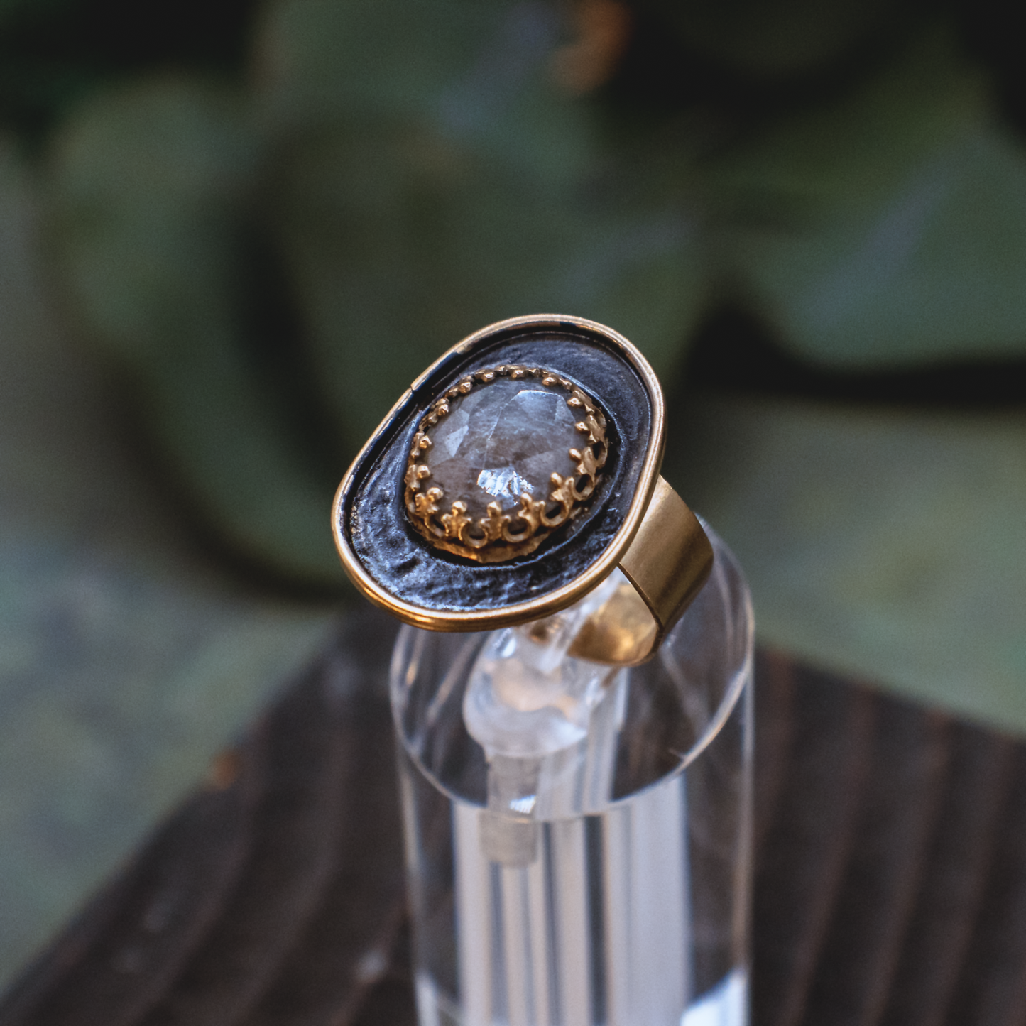 Alchemie Ring V - 18k Gold Vermeil Sapphire Ring