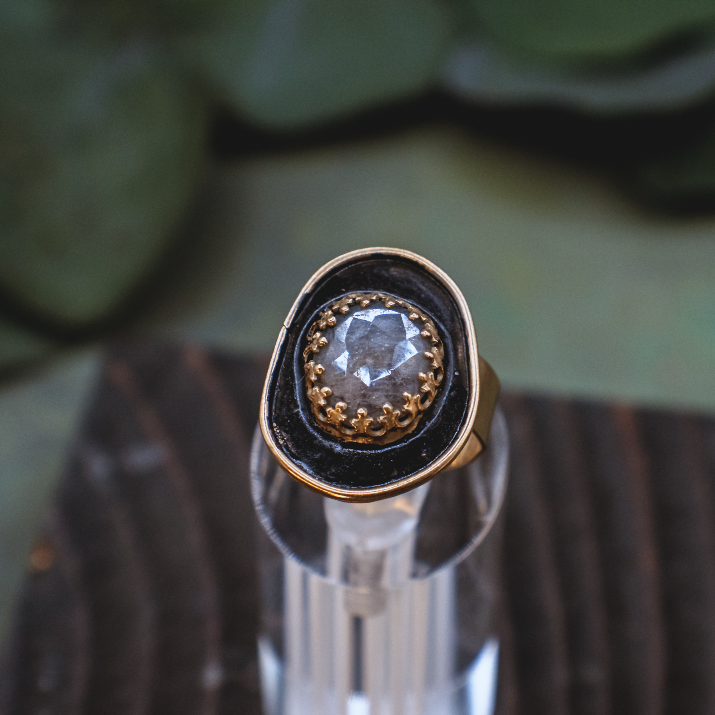Alchemie Ring V - 18k Gold Vermeil Sapphire Ring