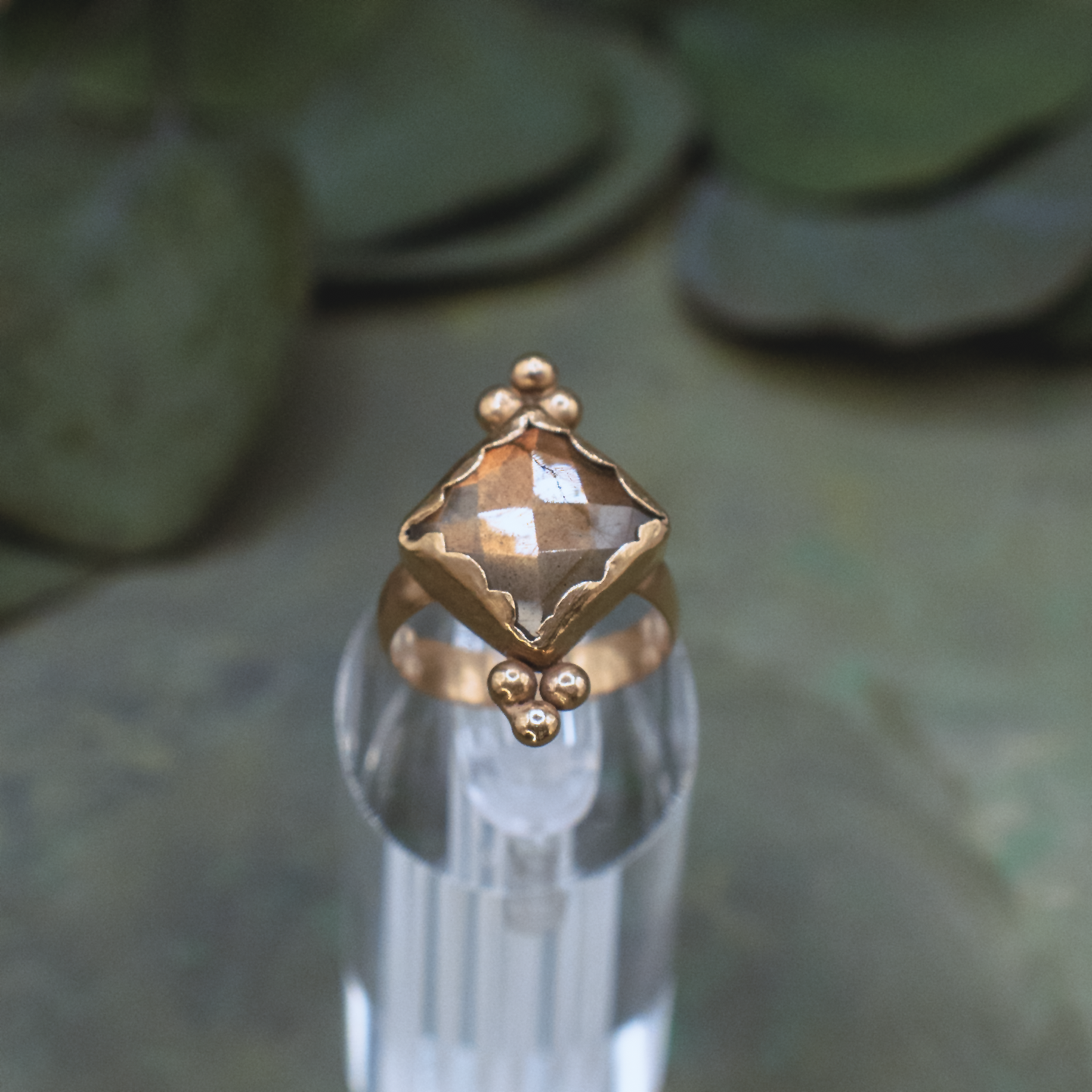 Aurora Ring - Labrodorite Ring in 18K Gold Vermeil