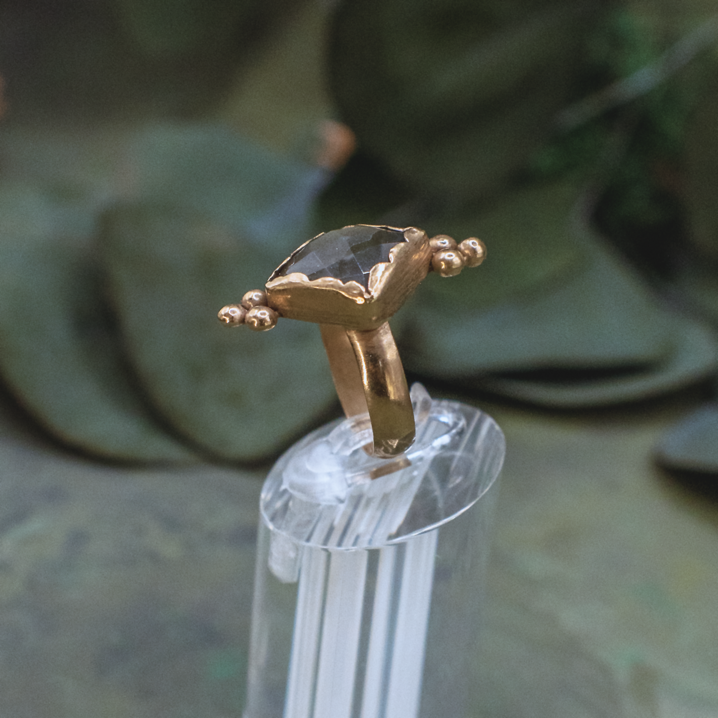 Aurora Ring - Labrodorite Ring in 18K Gold Vermeil