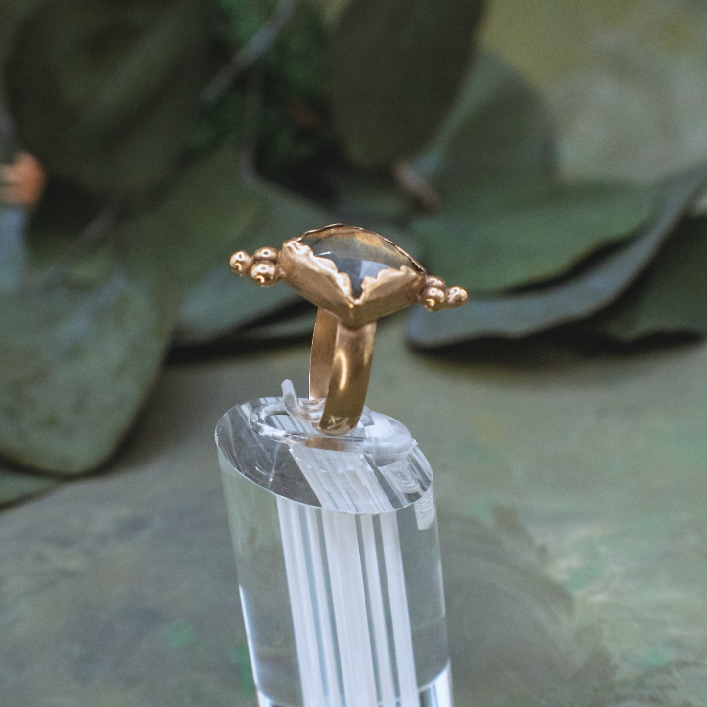 Aurora Ring - Labrodorite Ring in 18K Gold Vermeil