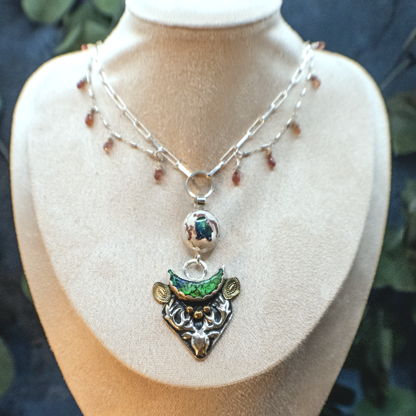 Opal Deer Necklace I