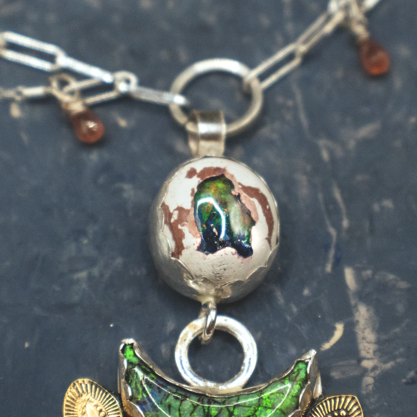 Opal Deer Necklace I