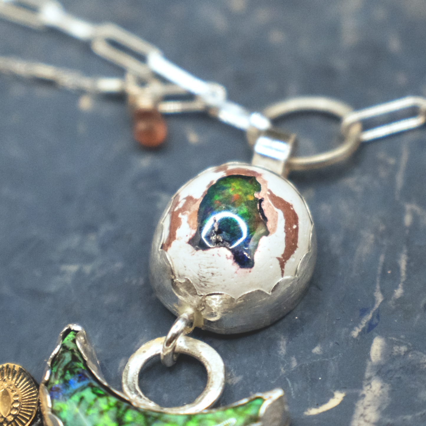 Opal Deer Necklace I