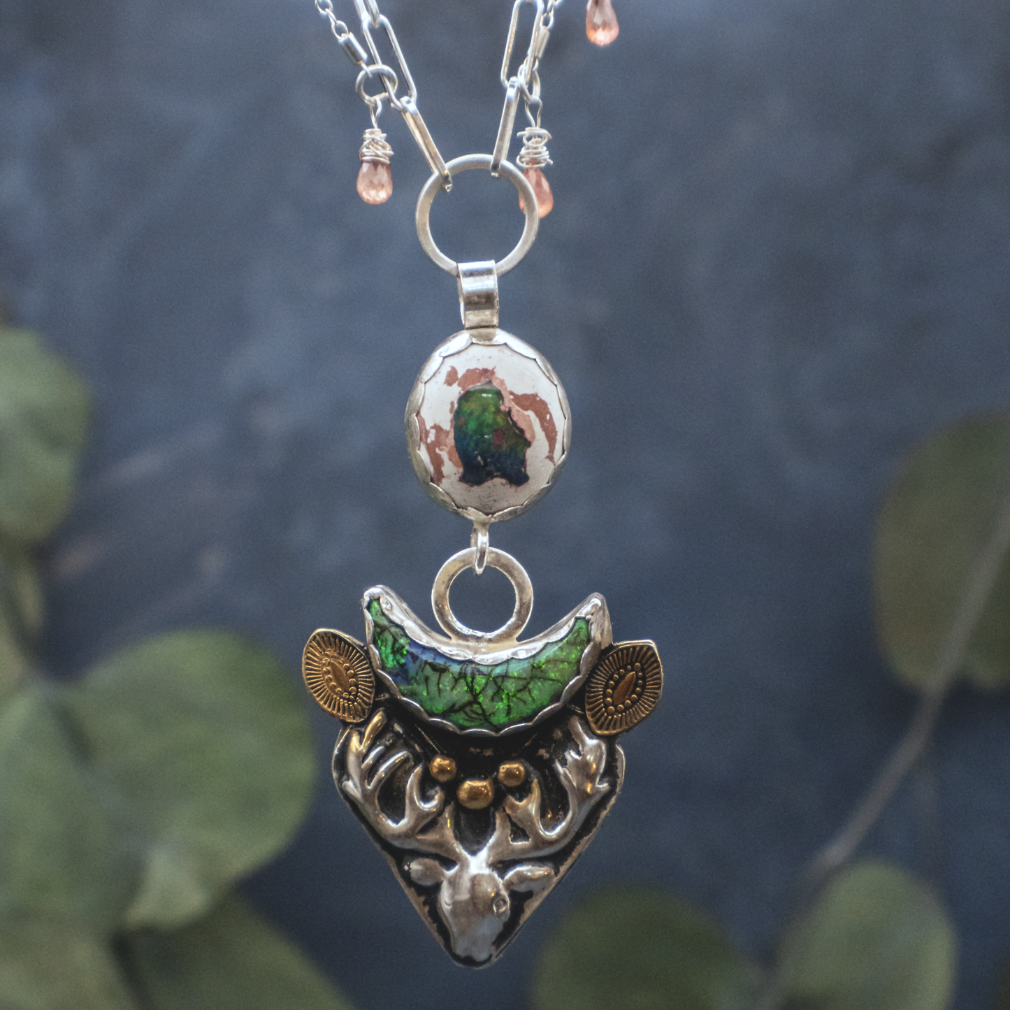 Opal Deer Necklace I