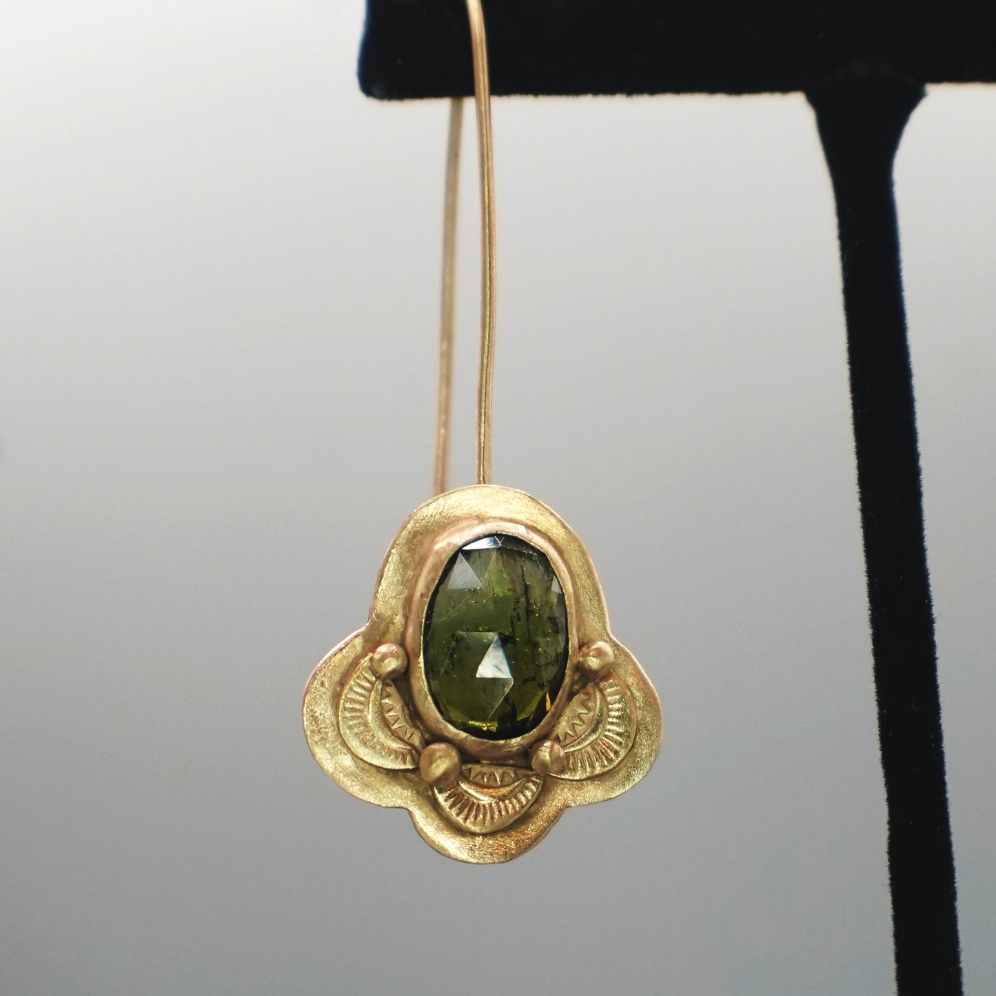 Desert Moss Earrings - High-quality Handcrafted Earrings in 18k Gold Vermeil