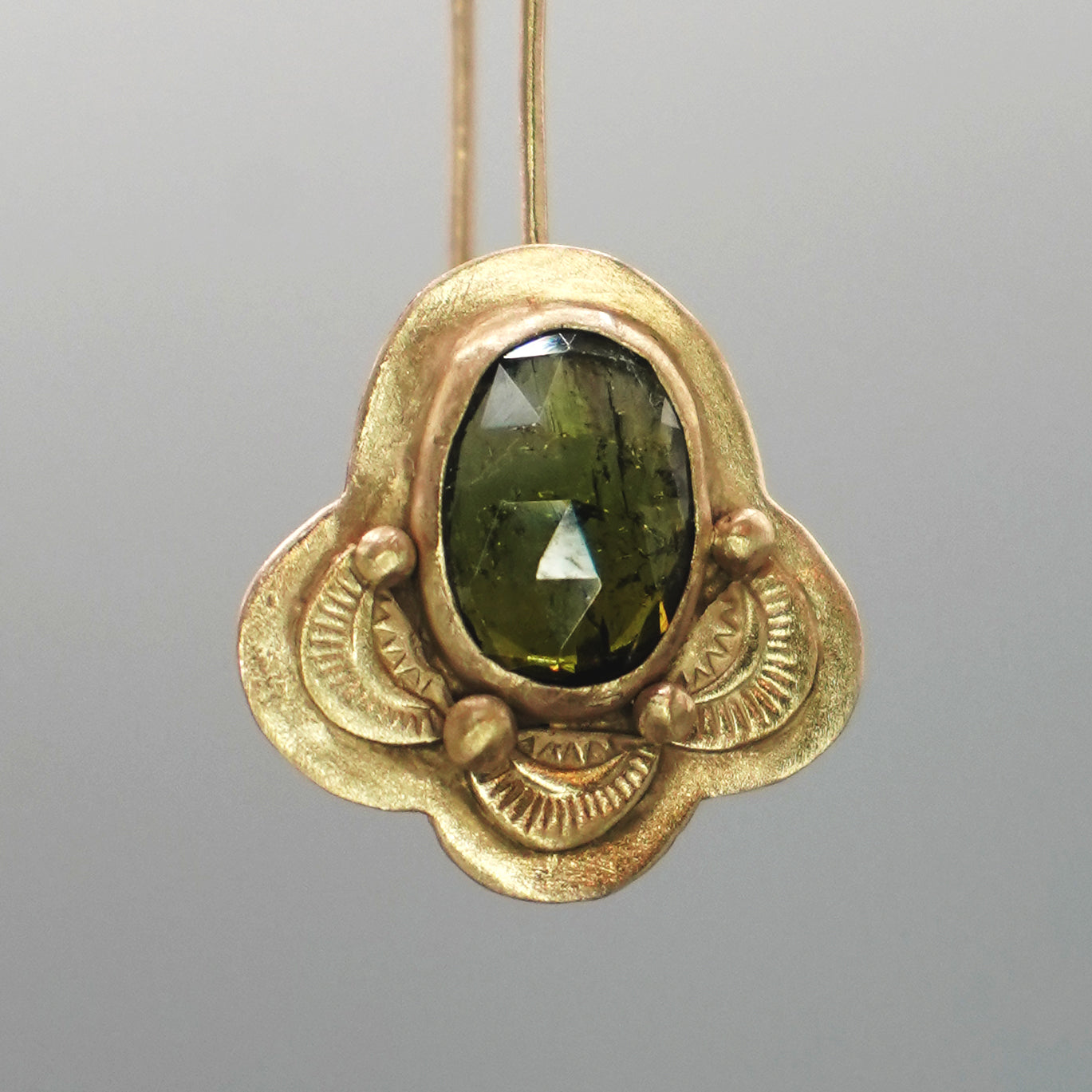 Desert Moss Earrings - High-quality Handcrafted Earrings in 18k Gold Vermeil