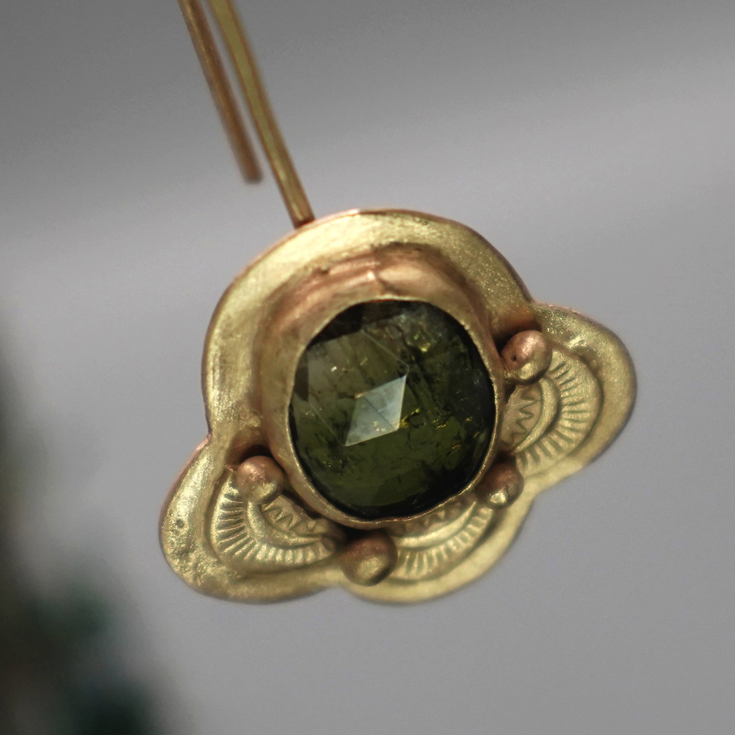Desert Moss Earrings - High-quality Handcrafted Earrings in 18k Gold Vermeil