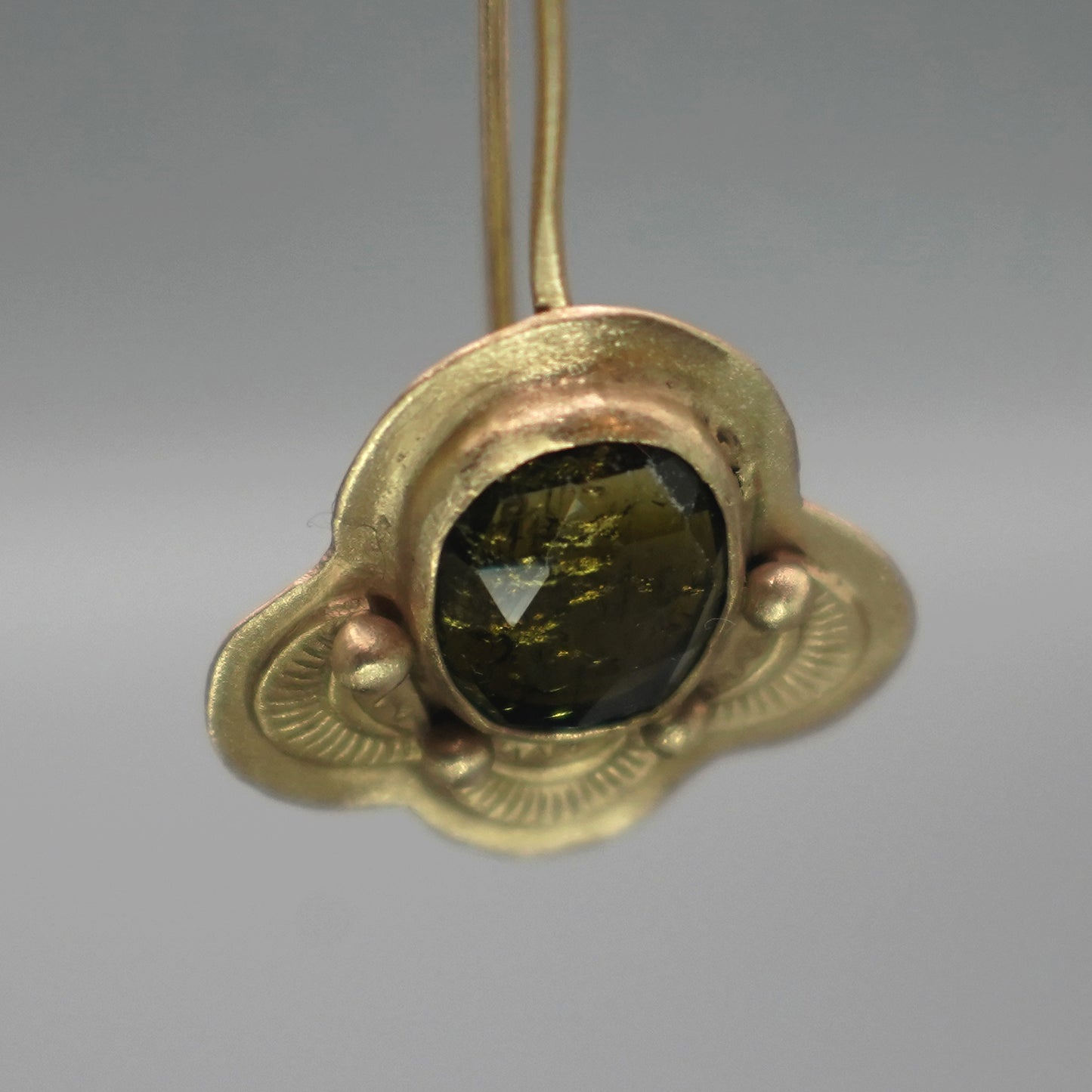 Desert Moss Earrings - High-quality Handcrafted Earrings in 18k Gold Vermeil