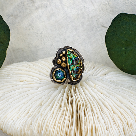 Opal Heart Ring