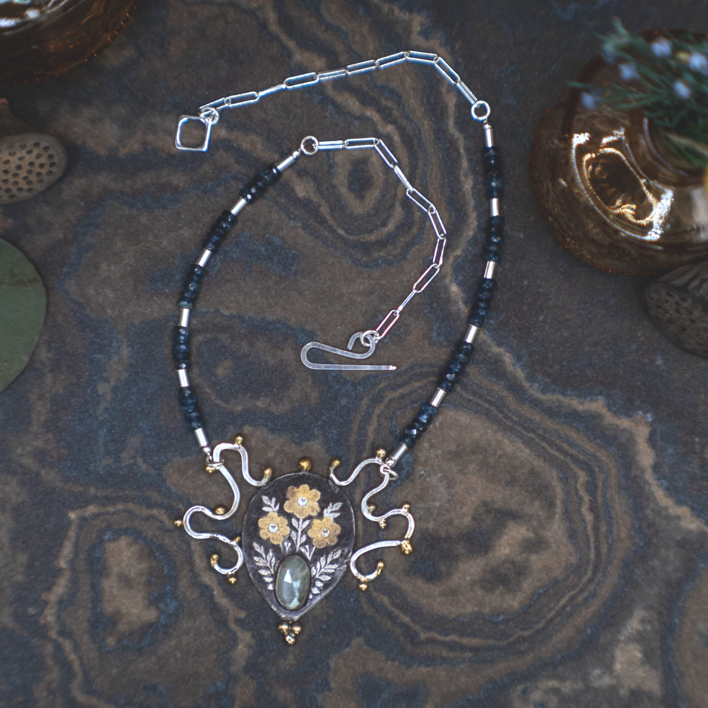 Nouveau Modern Kyanite Necklace