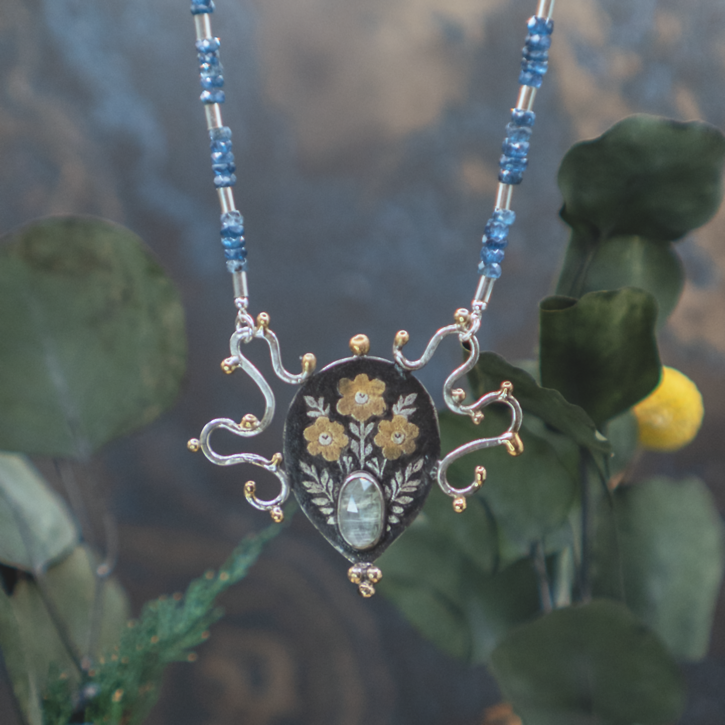 Nouveau Modern Kyanite Necklace