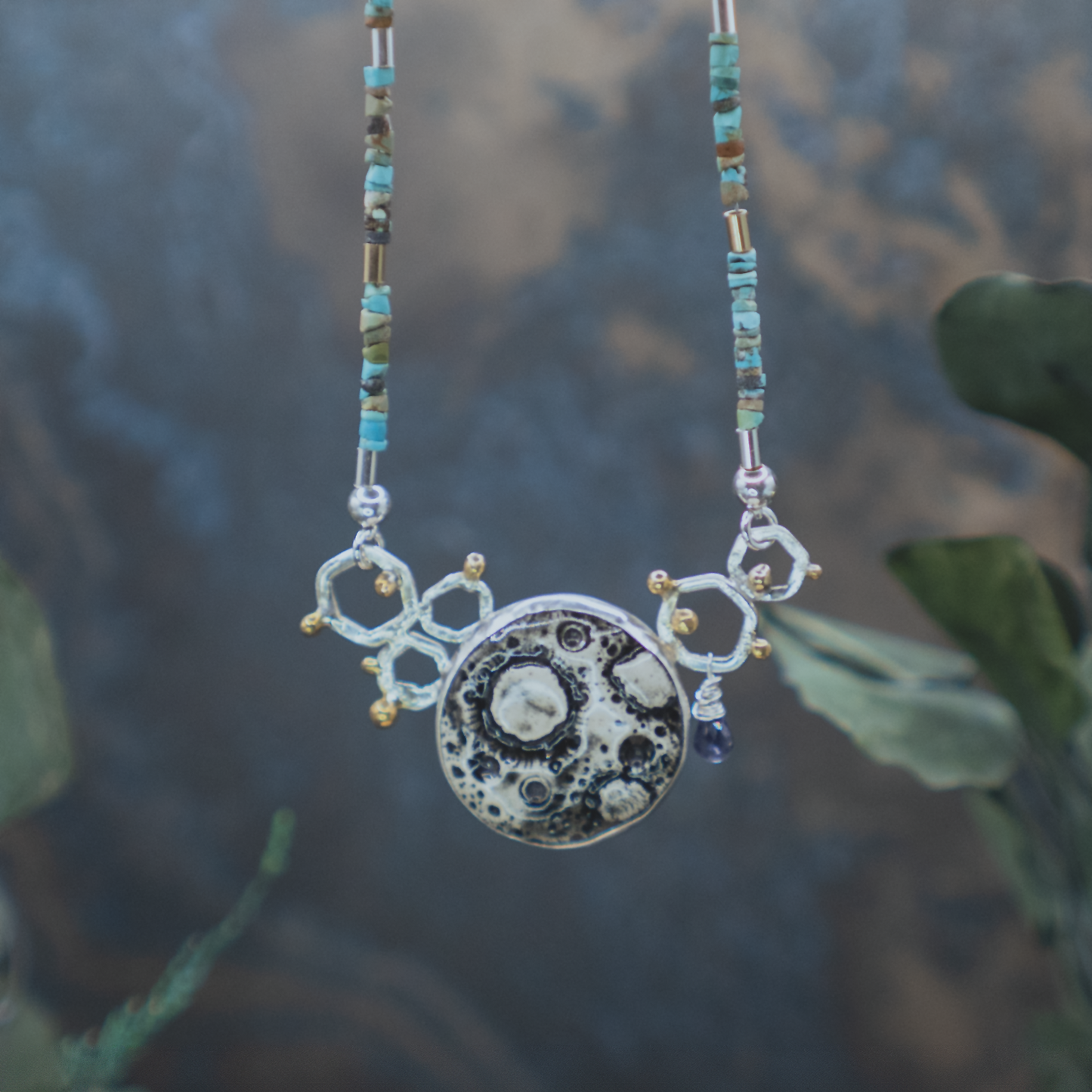 Nouveau Modern Full Moon Necklace