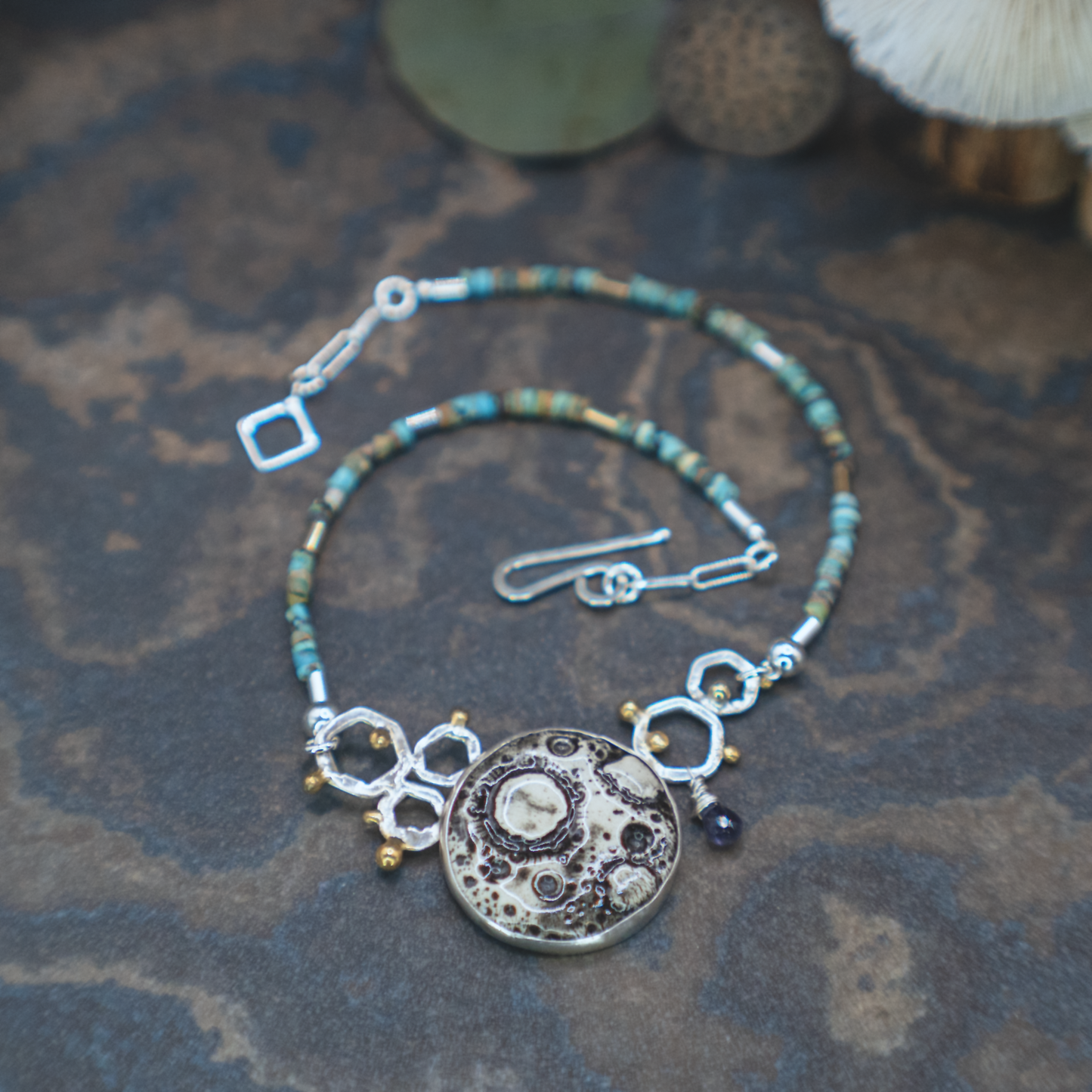 Nouveau Modern Full Moon Necklace