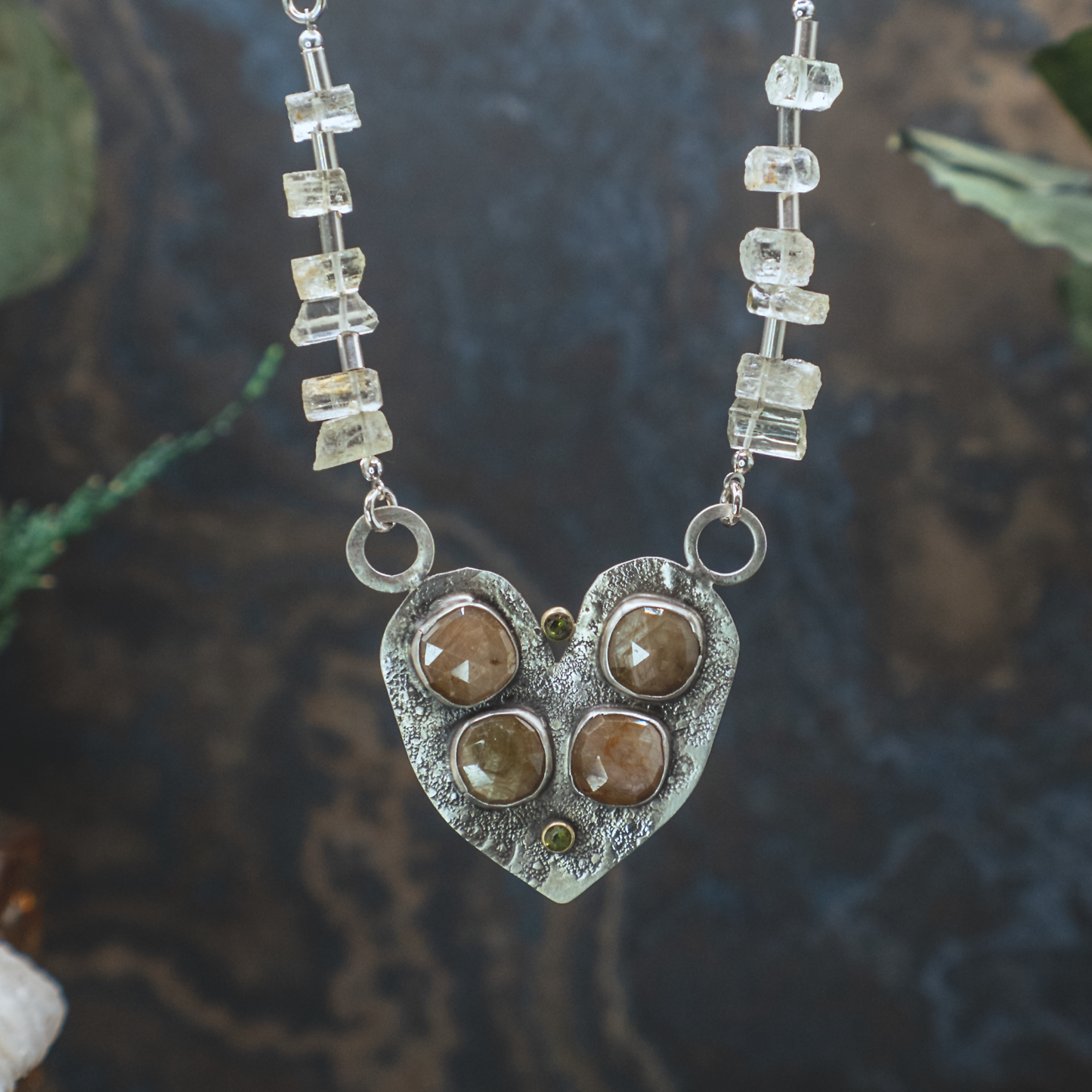 Nouveau Modern Heart Necklace