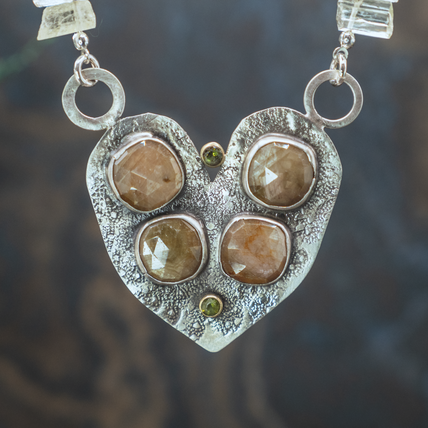 Nouveau Modern Heart Necklace