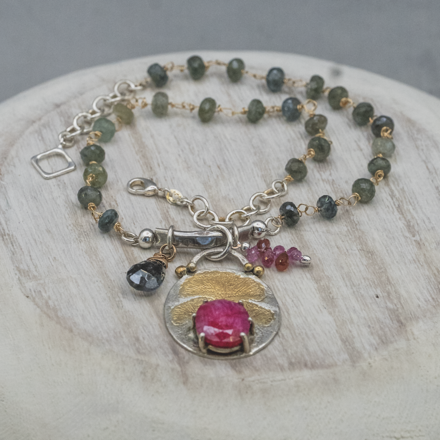 Nouveau Modern Chanterelle Necklace