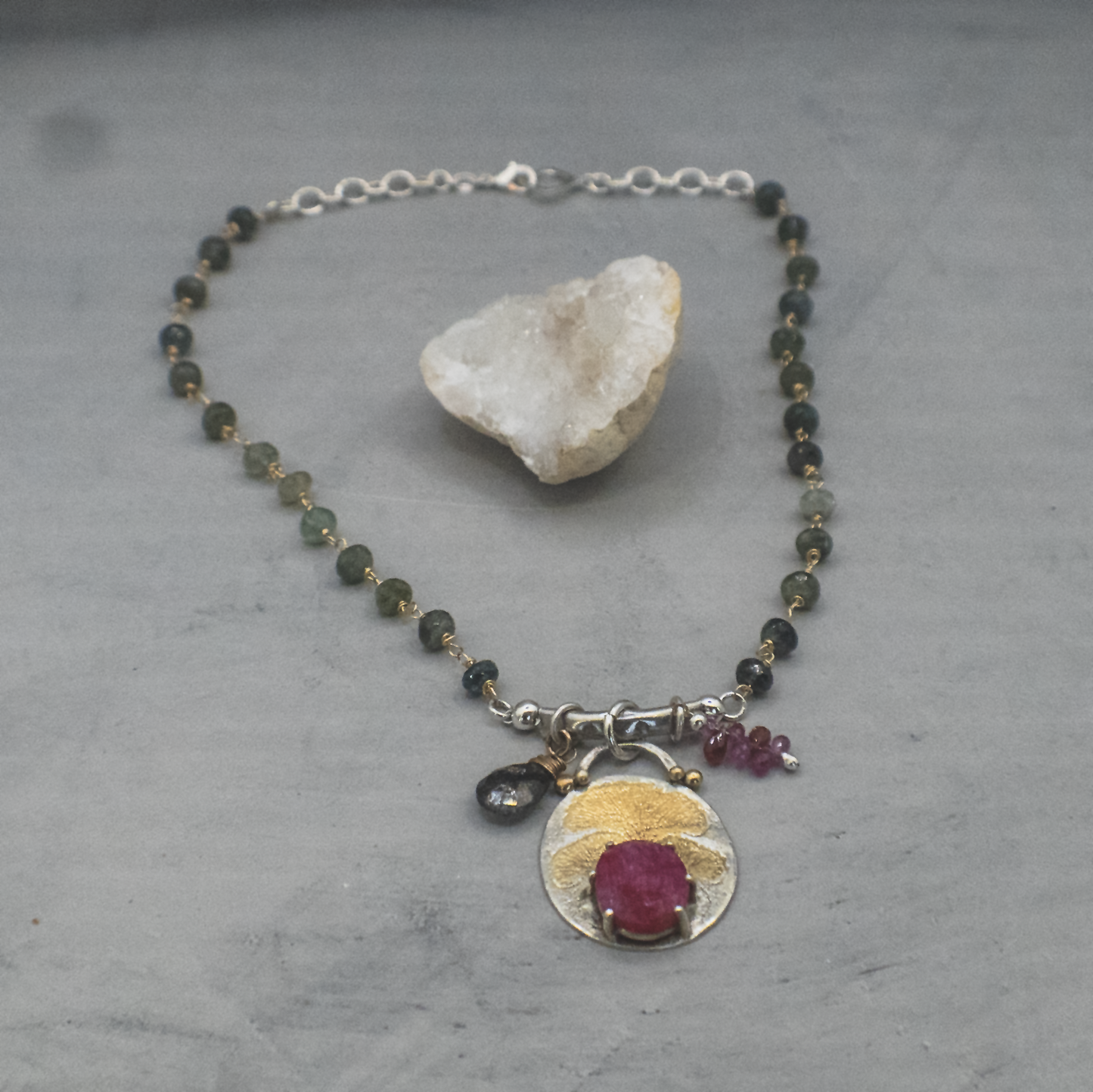 Nouveau Modern Chanterelle Necklace