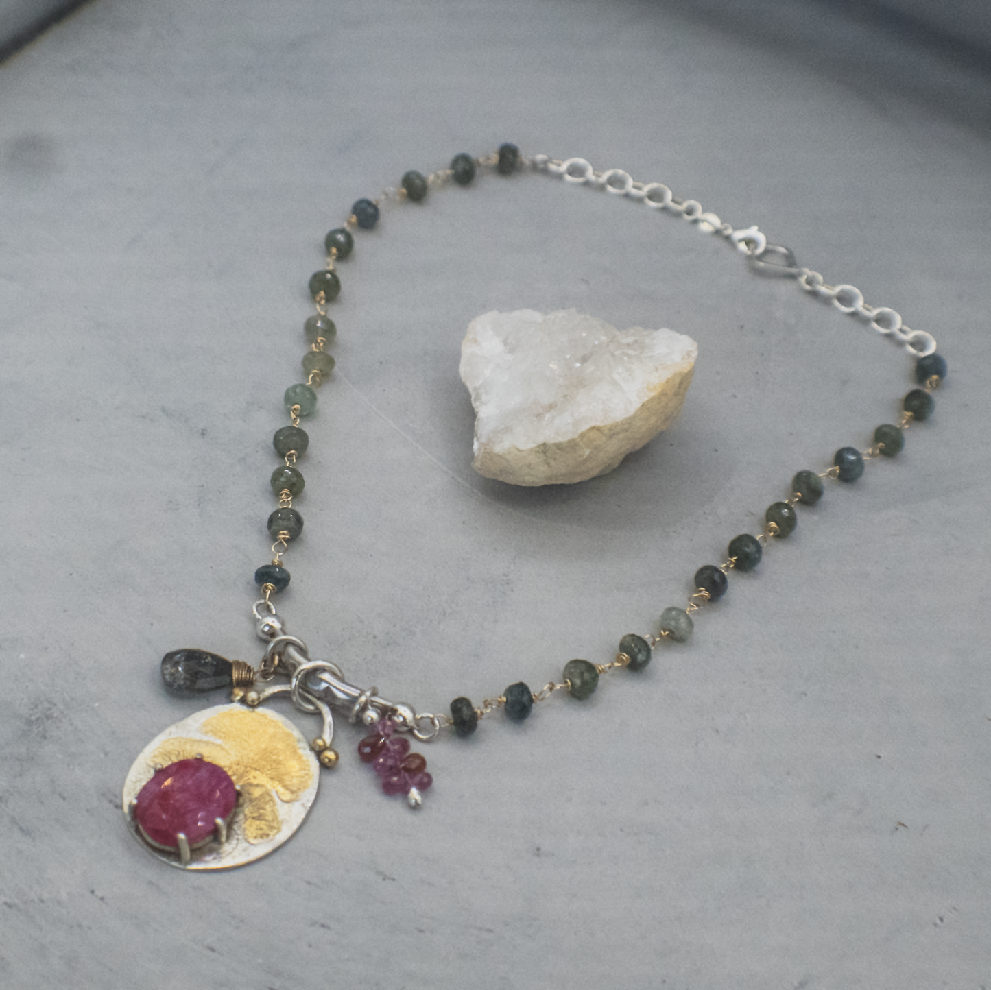 Nouveau Modern Chanterelle Necklace