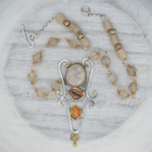 Sediment and Flame Necklace I