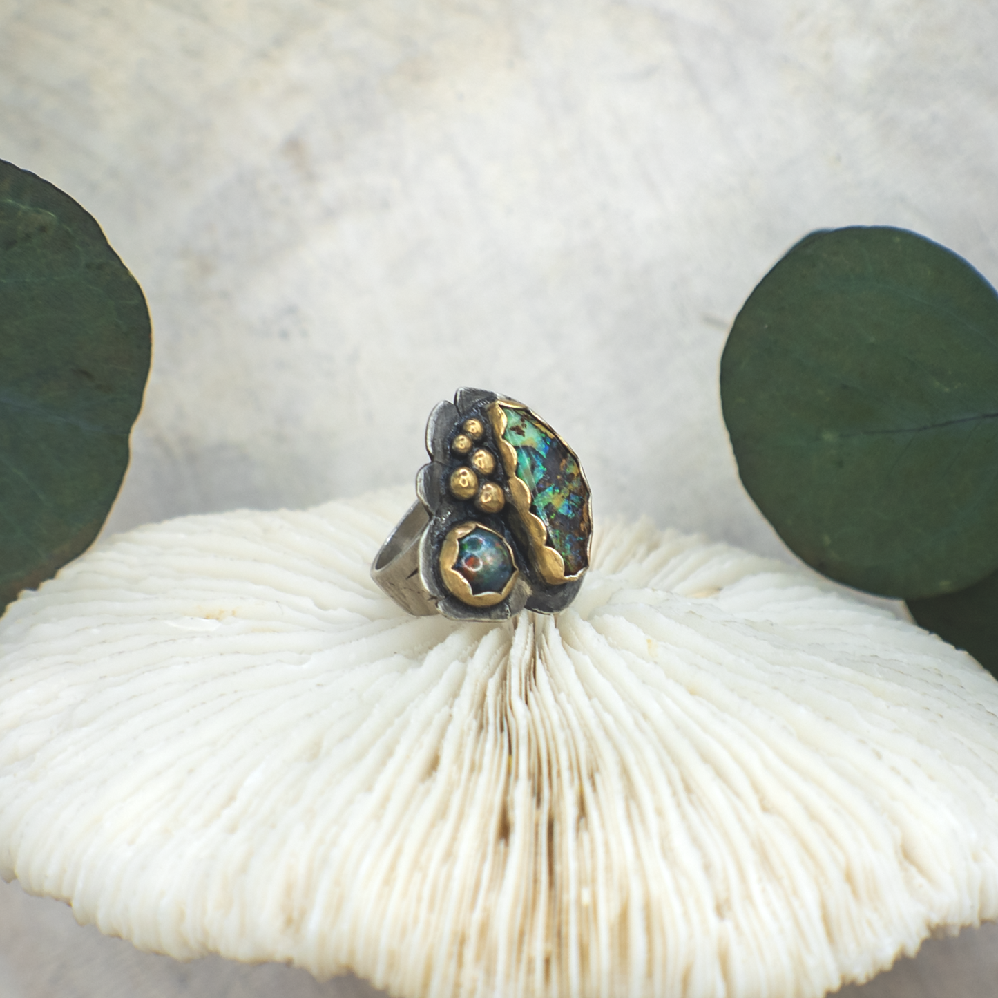 Opal Heart Ring