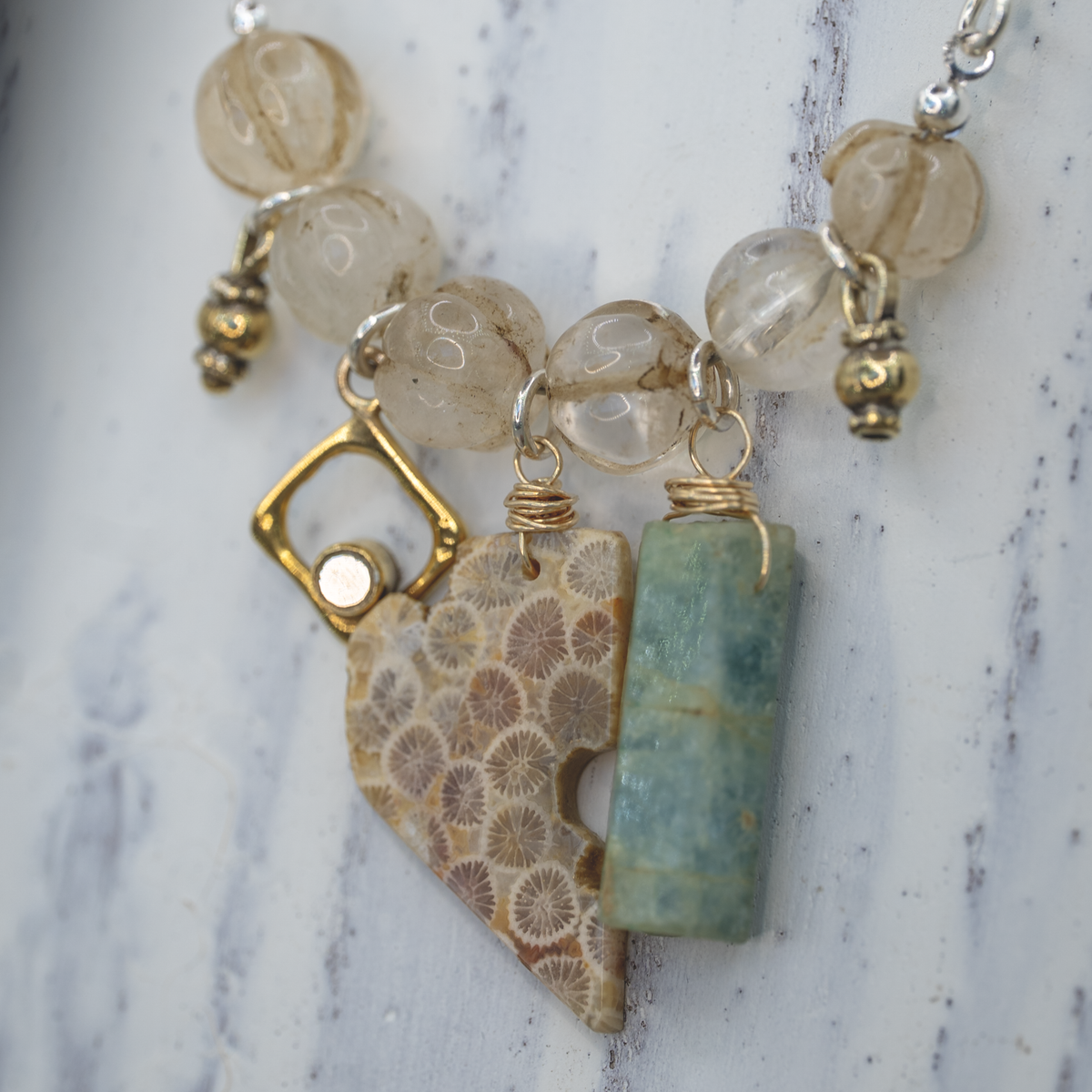 Salt & Sea Assemblage Necklace I