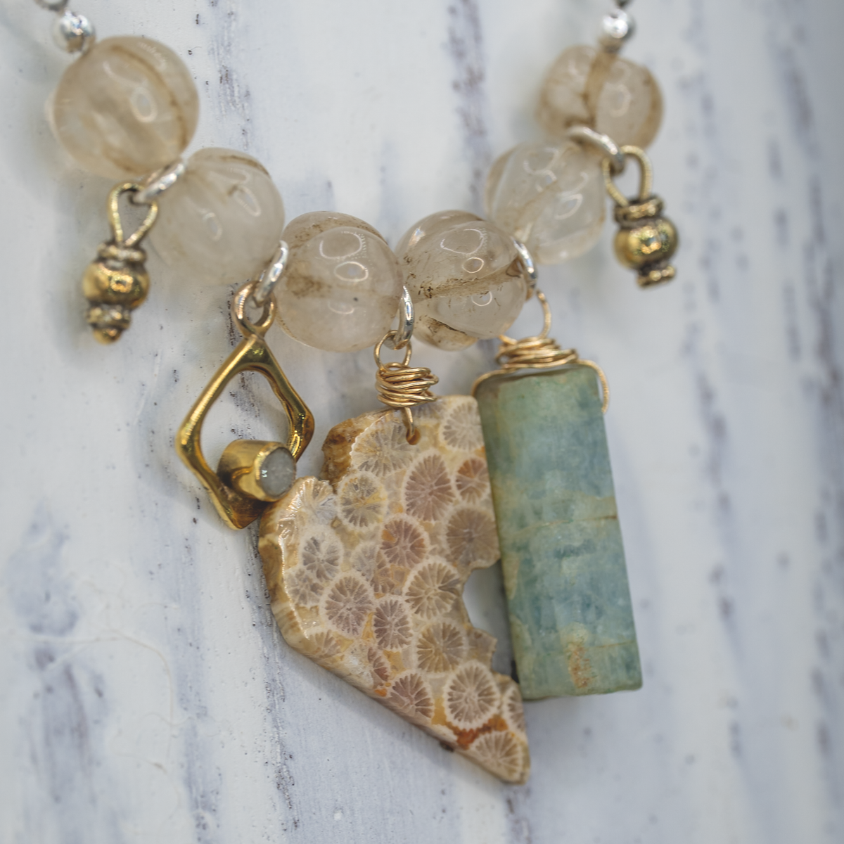 Salt & Sea Assemblage Necklace I