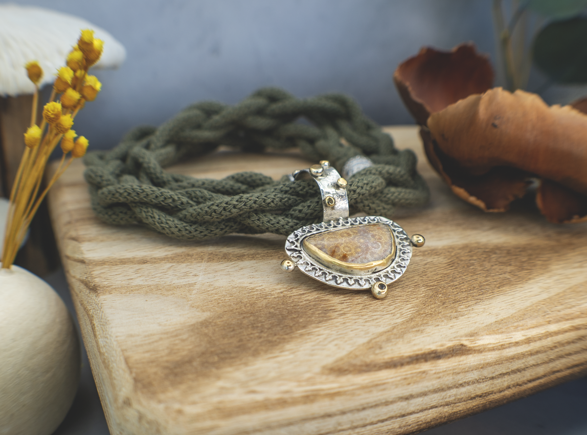 Fossil Coral Talisman Necklace II