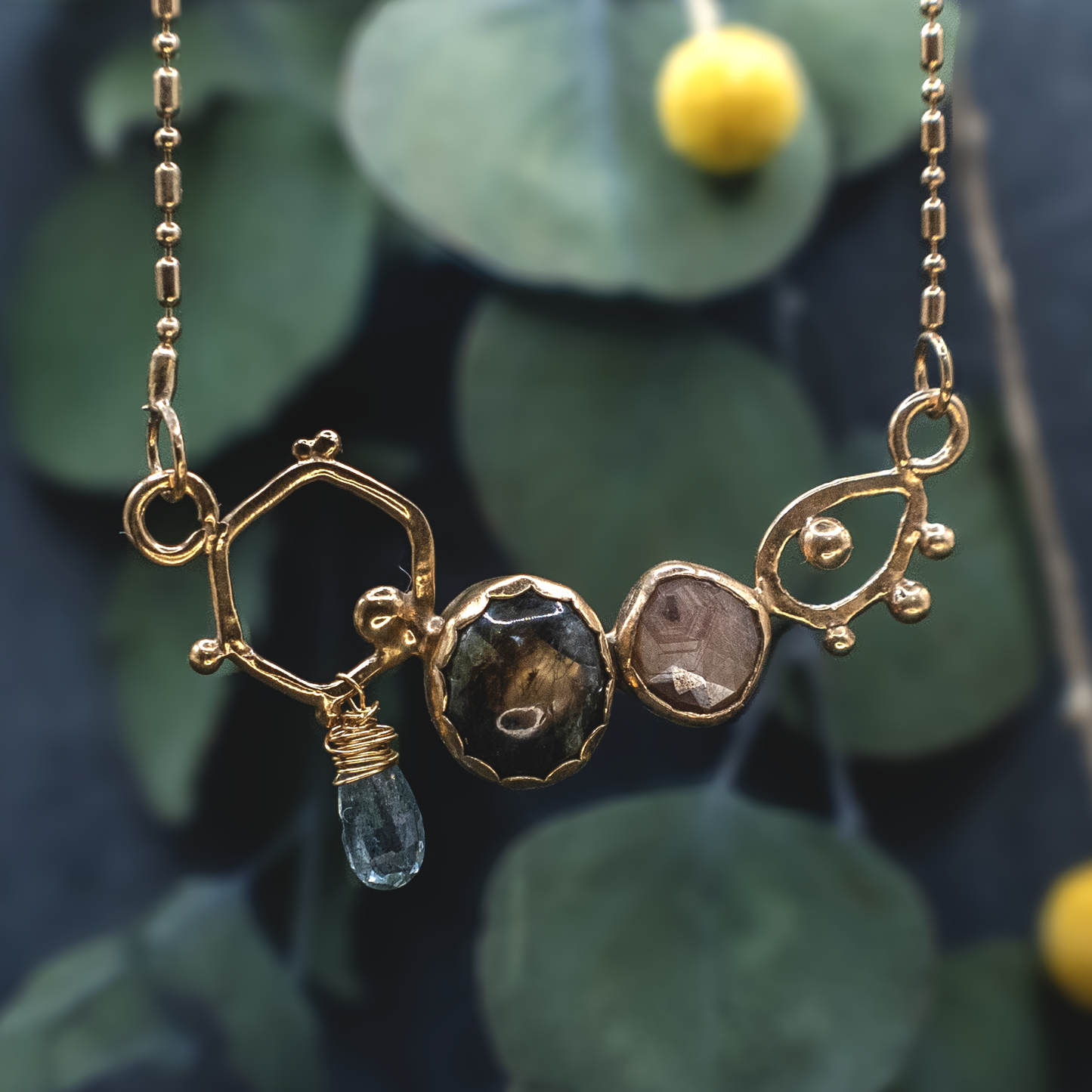 Rising Hope Necklace - Silky Sapphire 18k Gold Vermeil Necklace