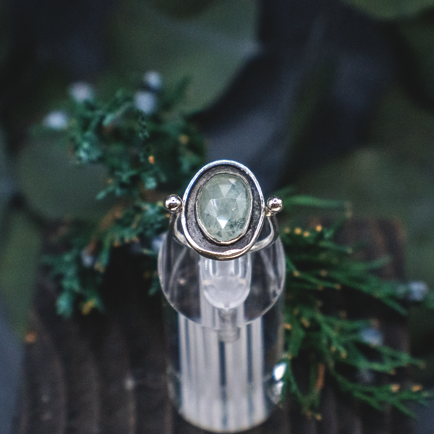 Polestar Ring - Aquamarine Silver Ring I