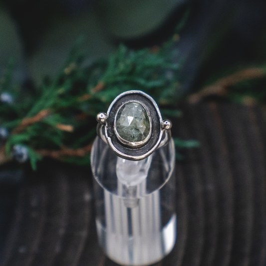 Polestar Ring - Aquamarine Silver Ring V