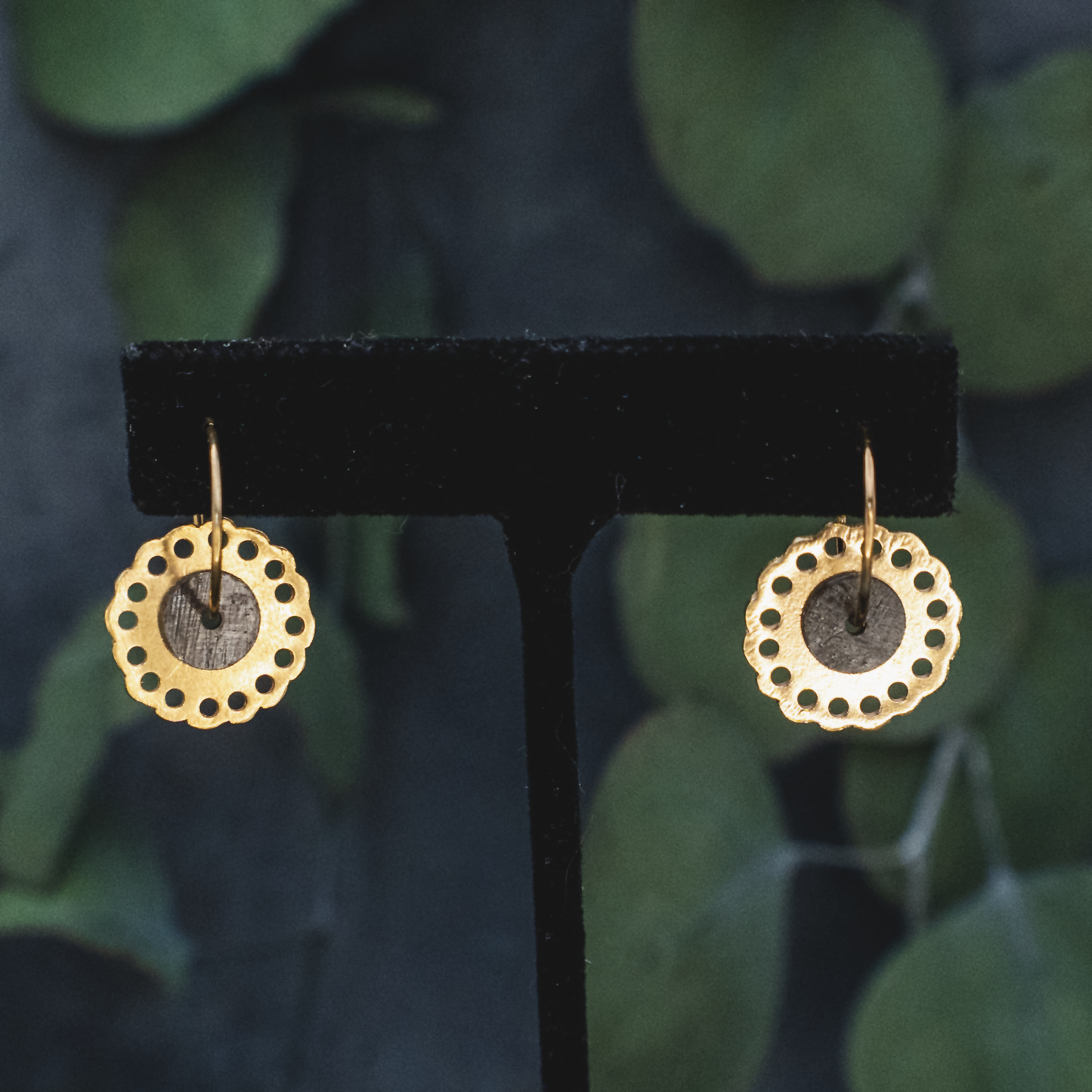 Sunburst Earrings - Handmade 18k Vermeil Earrings