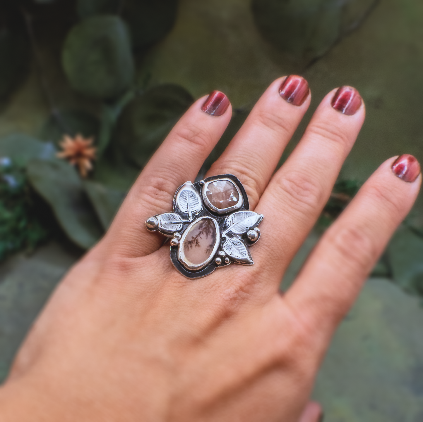 Rising Roots Ring III - Handmade Ornate Silver Ring