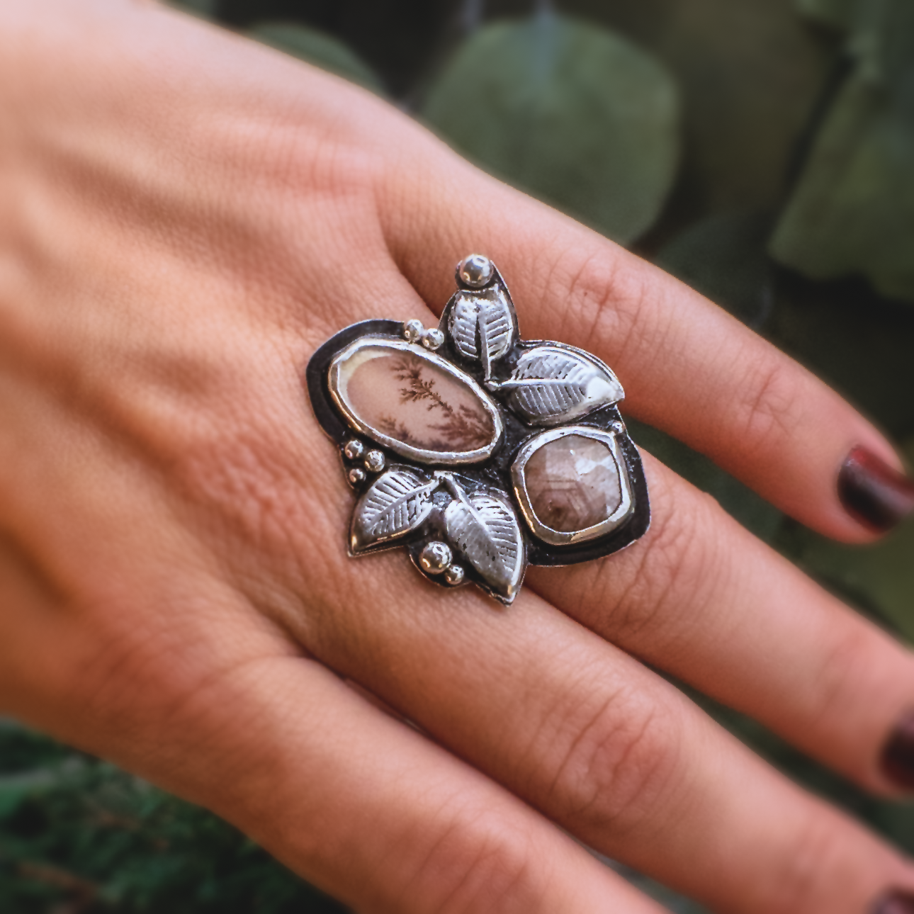 Rising Roots Ring III - Handmade Ornate Silver Ring